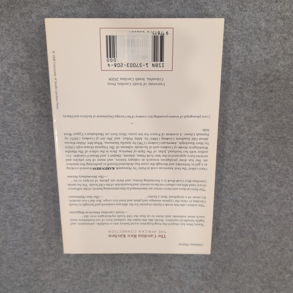 The Carolina Rice Kitchen The African Connection Karen Hess Paperback - Picture 2 of 5